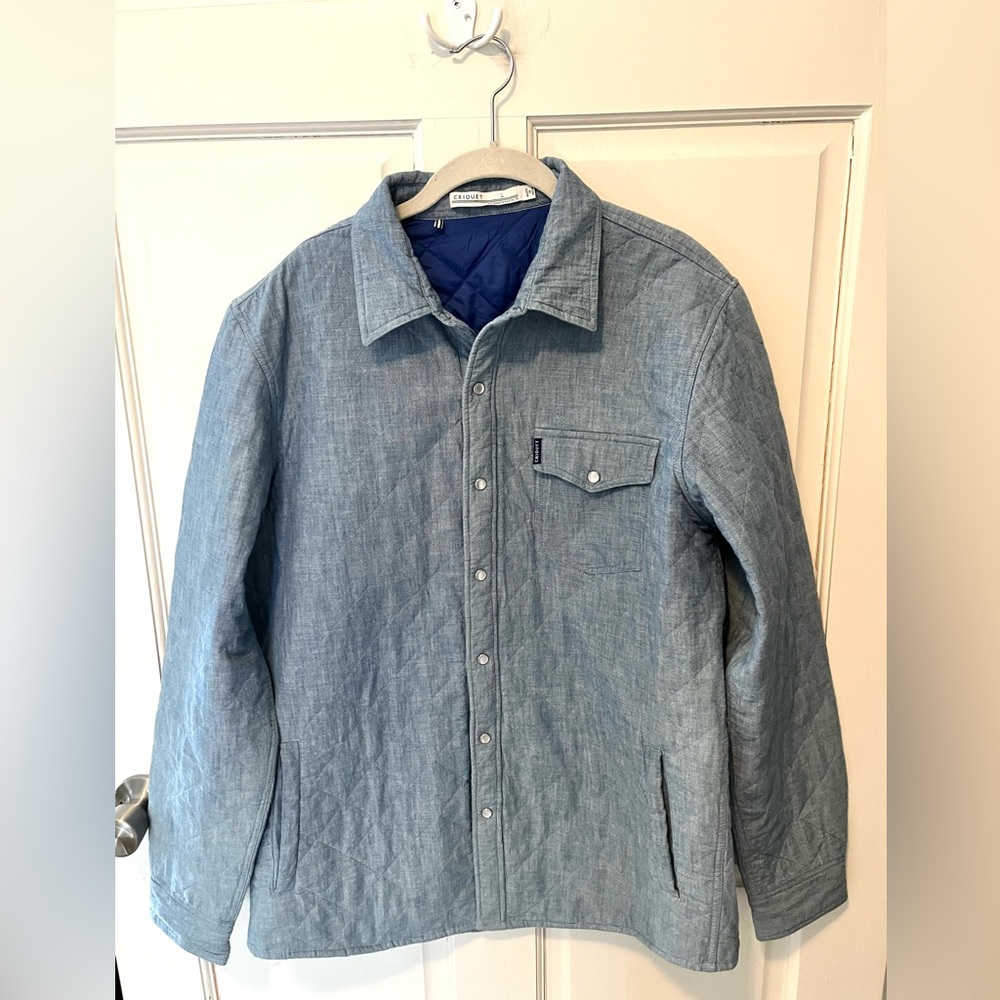 Criquet Light Blue Quilted Jacket